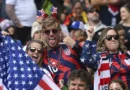 Fans of US Women's Soccer Team In The Stands For 2023 FIFA Women's World Cup Match